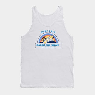 SURF Life Catch The Wave Surfing Board Tank Top